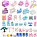 Huge Dollhouse for Girls Large Pretend Play Doll House for Kids(Lights not Included)