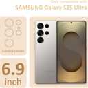 Clear Halloween Phone Case for Samsung S25 Ultra,Black Ghost Pattern Cover Soft Bumper Protective Cute Boys Girls Phone Case for Samsung S25 Ultra-Black Ghost