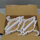 GoodtoU Baby Hangers, 60 Pack Baby Clothes Hangers for Closet Kids Plastic Hangers Toddler Infant Nursery Child Small Children (White)