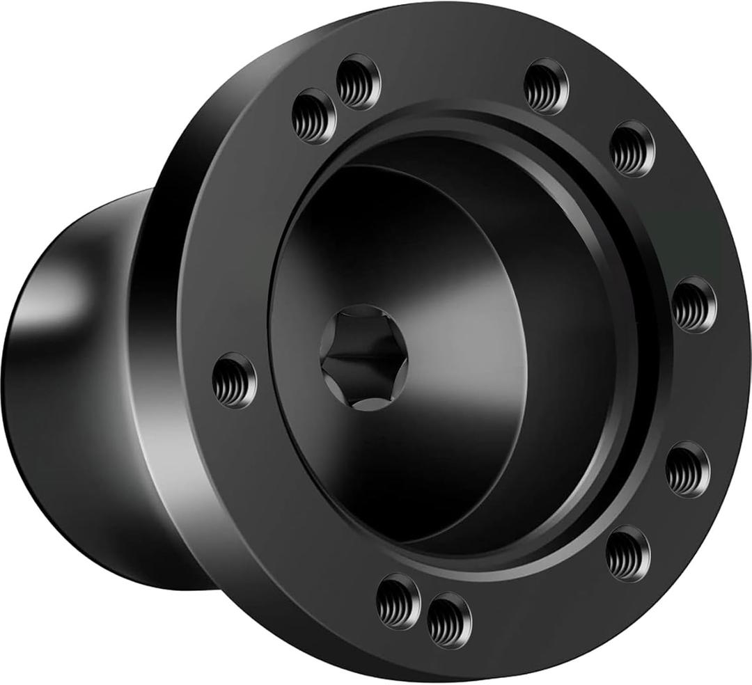 Club Car Golf Cart Steering Wheel Adapter Fit Club Car Precedent/Tempo/Onward Golf Carts Steering Wheel Mounting Adapter Hub, Fits 5/6 Hole Golf Cart Steering Wheel (Black)
