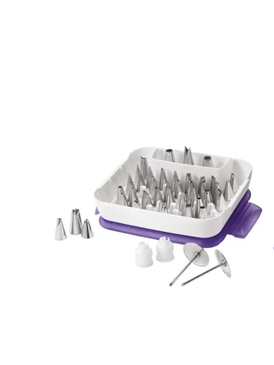 Wilton, 25- Piece Cake Supply Master Decorating Tip Set & Adjustable Cake Leveler for Leveling and Torting