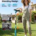 SEESII Upgraded Stand-Up Weed Puller Tool, 47" Adjustable Handle for Yard