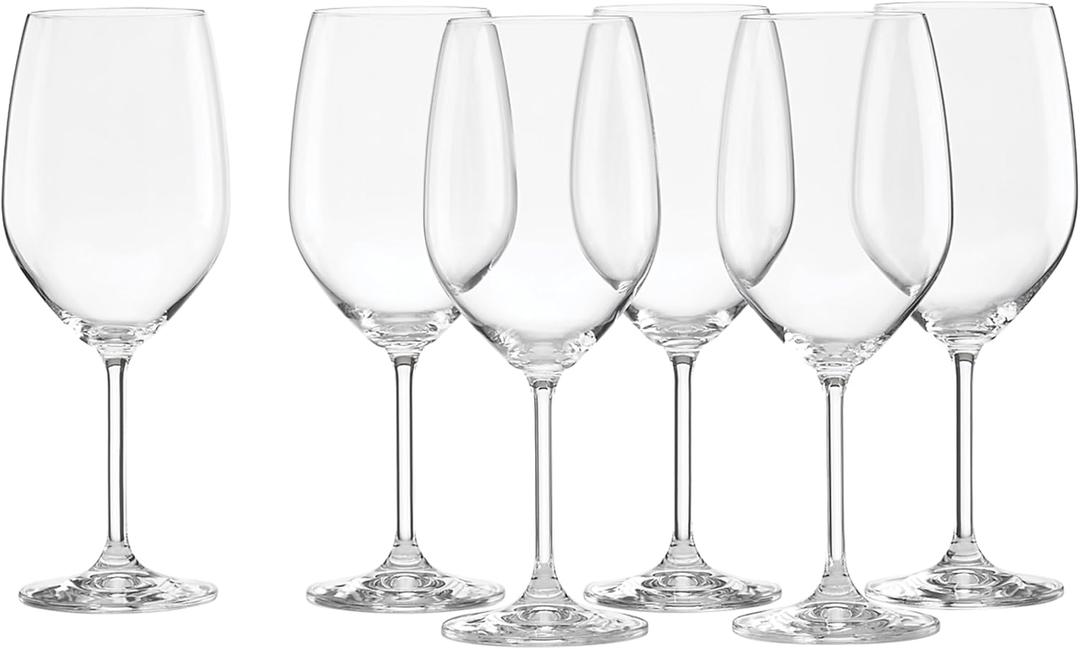 Lenox Tuscany Classics White Wine Glass Set, Buy 4 Get 6, 6 Count (Pack of 1), Clear, 21 ounces