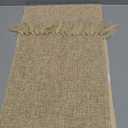ZeeMart Beige Table Runners 90 Inches Long, Burlap Linen Style Rustic Farmhouse Table Runner, Long Boho Dining Table Runner, 13x90 Inches, Oatmeal Beige