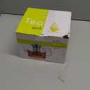 HIWARE 1000ml Glass Teapot with Removable Infuser, Stovetop Safe Tea Kettle, Blooming and Loose Leaf Tea Maker Set (33 oz)