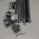 Moxweyeni Front Door Garland Hanger, Adjustable Width 31.5"-94.5", Stainless Steel Christmas Decoration Holder Garland Hanger for Door Frame Doorway Wreath Lights Outdoor, No Screws or Nails