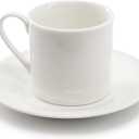 Elama Aspin 12 Piece 2.5 Ounce Porcelain Espresso Cup Set with Saucers, Coffee Set, Serveware Set, Drinkware, Tea Set (Aspin)