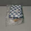 Tiny Twinkle Mess Proof Baby Bib for Boys | Waterproof Toddler Bib for Eating | Baby Apron for Feeding, Machine Washable | Perfect Shower Gift (Blue Checkers, 6–24M)