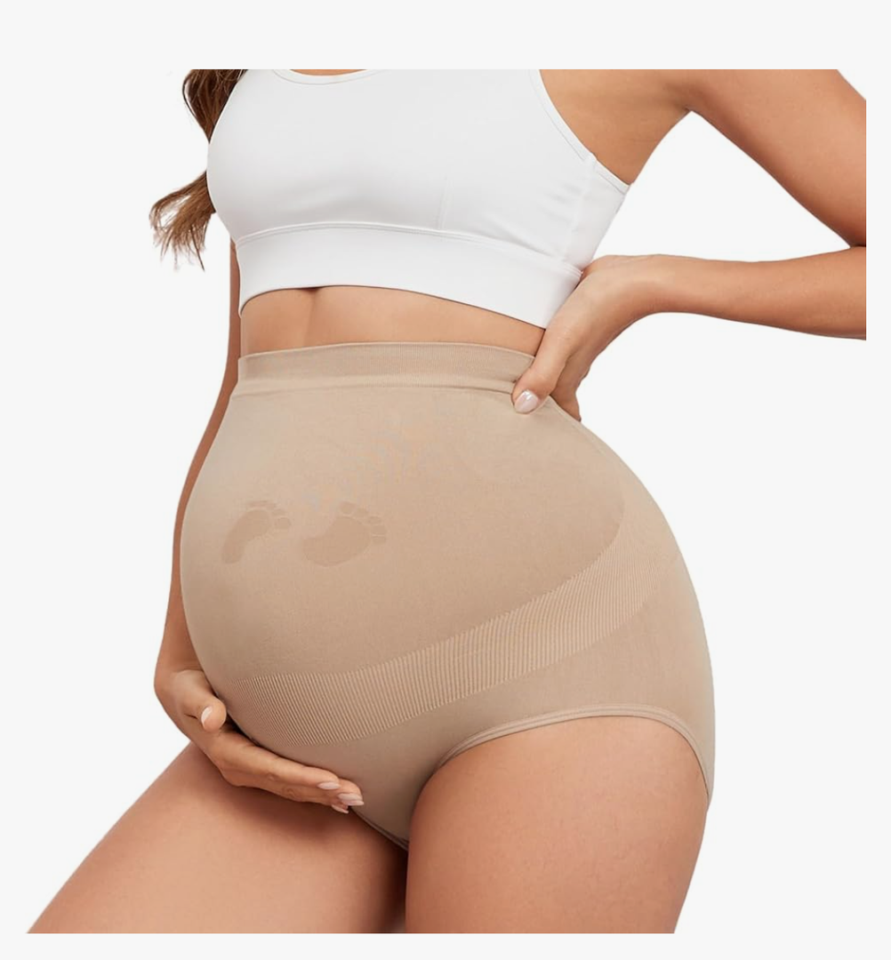 Maternity Underwear Seamless High Waisted Maternity Panties Over Bump Pregnancy Belly Support