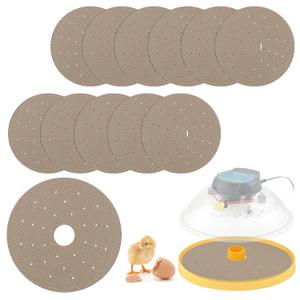 2 x 12 Pack Upgraded Corrugation Hatching Mat with Ventilation Holes, Textured Disposable and Absorbent Hatch Floor Covering, for Stable Chick Footing and Humidity Balance in 24-Egg Incubators