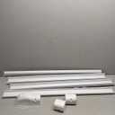 DuctlessAire Paintable Mini Split Line Set Cover Kit - Lineset Cover for Ductless Mini Split Air Conditioner Unit - Outdoor Cable Covers - Wall Cap, Hide-A-Line, Coupler & End Cap (White, 3" x 7.5 Ft)