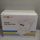 HTVRONT Hat Press Machine - Hat Press Heat Machine for Caps with 2 Platens & Caps Stretcher, Hat Heat Press Machine for Caps with Precise Temp&Timer Control for Heat Transfe Vinyl, Sublimation (Blue)