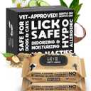 Lick-Safe Daily Pet Wipes for Dogs & Cats - Vet-Approved & Hypoallergenic - Cleans Mud, Odor & Dander - Wipes for Paws, Face & Butt - 10% to Charity - Earth-Friendly & Unscented Cleaning - Pack of 200
