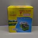 Fish Tank 2.2 Gallon Fish Bowl with Humidifier 7 Color Auto-Looping Light Aquarium Tank with 3 in 1 Silent Pump with Filteration & Oxygenation & Circulation(Black-2.2 Gallon)