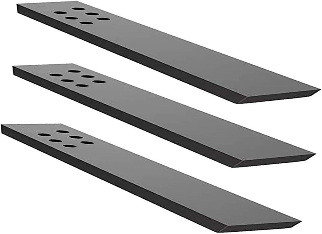 Countertop Support Bracket 3 Pack 20" Lx 2.5" W Hidden Black Knee Wall Support Countertop Bracket 3/8" Thick Heavy Duty for Quartz/Granite/Wood/Concret Countertops Screws Included