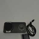 Foldable 3 in 1 Wireless Charging Station for Apple Magsafe Charger Stand,Fast Magnetic Wireless Charger Station for iPhone 17 Air 16 15 14 13 12 Series,Airpods Pro,Apple Watch Ultra (Pure Black)