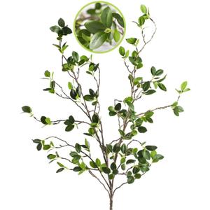 Artificial Plant 43.3 Inch Green Branches Leaf Shop Garden Office Home Decoration (6 pcs)