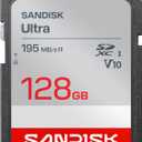 SANDISK 128GB Ultra SDHC UHS-I Card and SDXC UHS-I Card - Up to 195MB/s Read Speed, Full HD Video, V10, U1, C10 - SDSDUVQ-128G-GN6IN