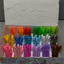 180 Piece Bubble Wands, 18 Colors Mini Neon Bubble Toy Bulk with Box for Halloween, Easter Basket Stuffers, Assortment Bubble Party Favors for Outdoor Indoor Activity Use, Child Kid Classroom Reward