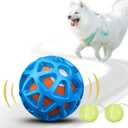 Interactive Dog Ball for Smart Play, Motion-Activated Moving Dog Toy for Small/ Medium/ Large Dogs, USB Rechargeable (Blue)