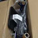 Drive Medical 10257BL-1 4 Wheel Rollator Walker With Seat, Steel Rolling Walker, Height Adjustable, 7.5" Wheels, Removable Back Support, 300 Pound Weight Capacity, Blue (Blue)