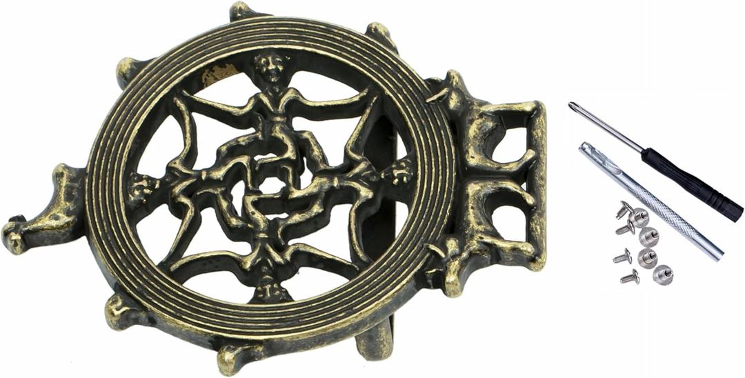 2 x 1.5"(38mm-40mm) Belt Buckle Men Western Cowboy Replacement Buckle Heavy Duty Belt Accessories