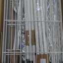 Ulif U13 Medium Over Washer and Dryer Storage Shelves, 6 Tiers Laundry Room Standing Shelf with 2 Hanger Rods, Space Saver Clothes Drying Rack, 57.8" W x 22" D x 77.4" H, White