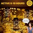 Solar Lanterns Outdoor Waterproof | Hummingbird Solar Lantern for Garden, Hanging Solar Light Decorative, Solar Hummingbird Lights, Garden Lantern Decor Gift