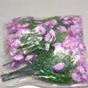 HyeFlora Artificial Flowers for Outdoors Fake Plants Outside Decoration, 12 Bundles Silk Purple Morning Glory UV Resistant Look Real Faux Flowers for Planter Front Door Porch Patio Yard Gardens Home