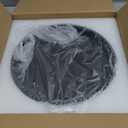 OAKOA Concrete Black Tray for Coffee Table - Round Black Decorative Tray for Table Decor - Bandejas Decorativas para La Sala - Coffee Table Centerpiece