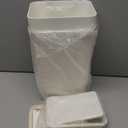 TIPGO Bathroom Trash Can with Lid, 10 Liter/ 2.6 Gallon Slim Garbage Can, Small Trash Bin Waste Basket with Pop-Up Lid for Kitchen, Bedroom, Living Room, Office (2 Pack, White)