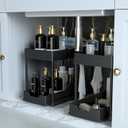 Under Sink Organizer -2 PACK|Pull Out Bathroom Organizer|2 Tier Slide Out Bathroom/Kitchen Organiers and Storage. (2 PACK Normal)