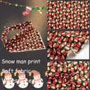 3 x Elegant little tail Christmas Dog Bandana, 1Pack Holiday Dog Scarf Dog Bandana Winter Adjustable Dog Scarf Handkerchief Boy Girl Dog Bibs Scarf for Square Dog Kerchief for Small Large Dogs (Snowmen)