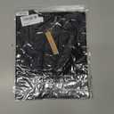 Womens Short Sleeve T Shirts Pleated Dressy Casual Crewneck Loose Fit Tee Trendy Summer Tops Blouses 2025 (Black, M)