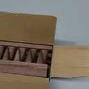 Juexica 2 Pcs Wooden Ring Display Ring Holder Display Stand for Jewelry Wood Jewelry Counter Showcase 3 Step Rings Organizer for 18 Rings Storage Selling(Brown)