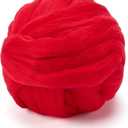 Wool Roving 1.1 lb Beige Felting Wool - Ideal for Needle Felting, Wet Felting, DIY Hand Spinning | Blended Fiber Wool Chunky Yarn