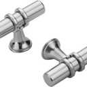 Haliwu 10 Pack Brushed Nickel T-bar Cabinet Knobs, Kitchen Cabinet Knobs and Drawer Pulls