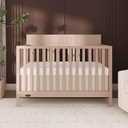 Dream On Me Ivy 5-in-1 Convertible Full-Size Baby Crib in Almond Butter, GreenGuard Gold & JPMA Certified, 3 Mattress Heights, Converts to Toddler, Day & Full-Size Bed, Safe & Stylish Nursery, 54.5"L x 29.3"W x 42.3"H