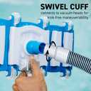 Swimming Pool Vacuum Hose 1-1/2" x 30-Ft, Swivel Cuff Kinkproof Design, Made in USA, Connects to Vacuum Head, Skimmer, Filter Pump for Cleaning In Ground and Above Ground Pools