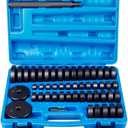 52 in 1 Custom Bushing Driver Set, Transmission Bushing Driver Removal Set Wheel Axle Bearing Race and Seal Installer Tool Kit (Blue)