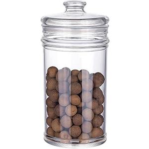 64 oz Reinforced Large Acrylic Storage Jar, Airtight Lid Cookie Jar | Ideal Canisters for Cookies, Dried Fruits, Nuts, Herbs,Cereals,etc