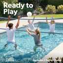 Coast Modern Pool Volleyball Net - Premium Volleyball Pool Game Set for Adults & Family - Accessories Included, 15 ft x 1.2 ft