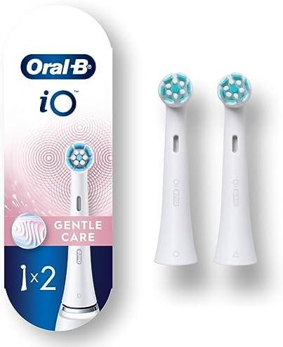 Oral-B iO Series Gentle Care Electric Toothbrush Replacement Brush Heads for an Oral-B Electric Toothbrush, 2 Count, White