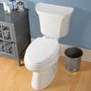 Mayfair Cassel Slow Close Toilet Seat, Easy Clean, Non Slip Premium Wood Seat, Easy Install, Made in USA, Elongated, Bone