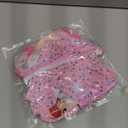 Disney Princess Toddler Girls 2 Piece Bikinis Sets:Cartoon Print Bikini with Ruffled Top Pink 4-5 Years