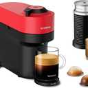 Nespresso Vertuo Pop+ Coffee and Espresso Maker by Breville with Milk Frother, Spicy Red