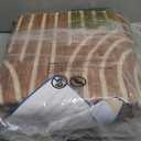 Washable Rug 5x7 Area Rugs for Living Room, Abstract Rug for Bedroom, Soft Rainbow Non Slip Throw Rugs with Rubber Back, Low Pile Stain Resistant Boho Geometric Carpet for Dining Room, Copper