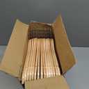 HOUSE DAY Slim Wooden Hangers 30 Pack, Solid Wood Hanger with Non Slip Shoulder Notches & Pant Bar, Smooth Finish Wood Clothes Hangers for Shirts, Suits, Jackets, Natural