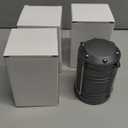 Lichamp LED Camping Lantern, 4 Pack Battery Powered Flashlight for Power Outages, Portable Collapsible Hanging Light Essential for Home, Outdoor, Emergency Lamp Survival Kit Gear for Hurricane, Gray