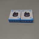 2 x Studio-Quality Wireless Ear Buds with Deep Bass & Enhanced Audio Clarity, Bluetooth 5.4, 10-Year Lifespan Earbuds, ENC Noise Cancelling Calls, Secure Fit Memory Foam Tips, IPX6 Waterproof (Black)